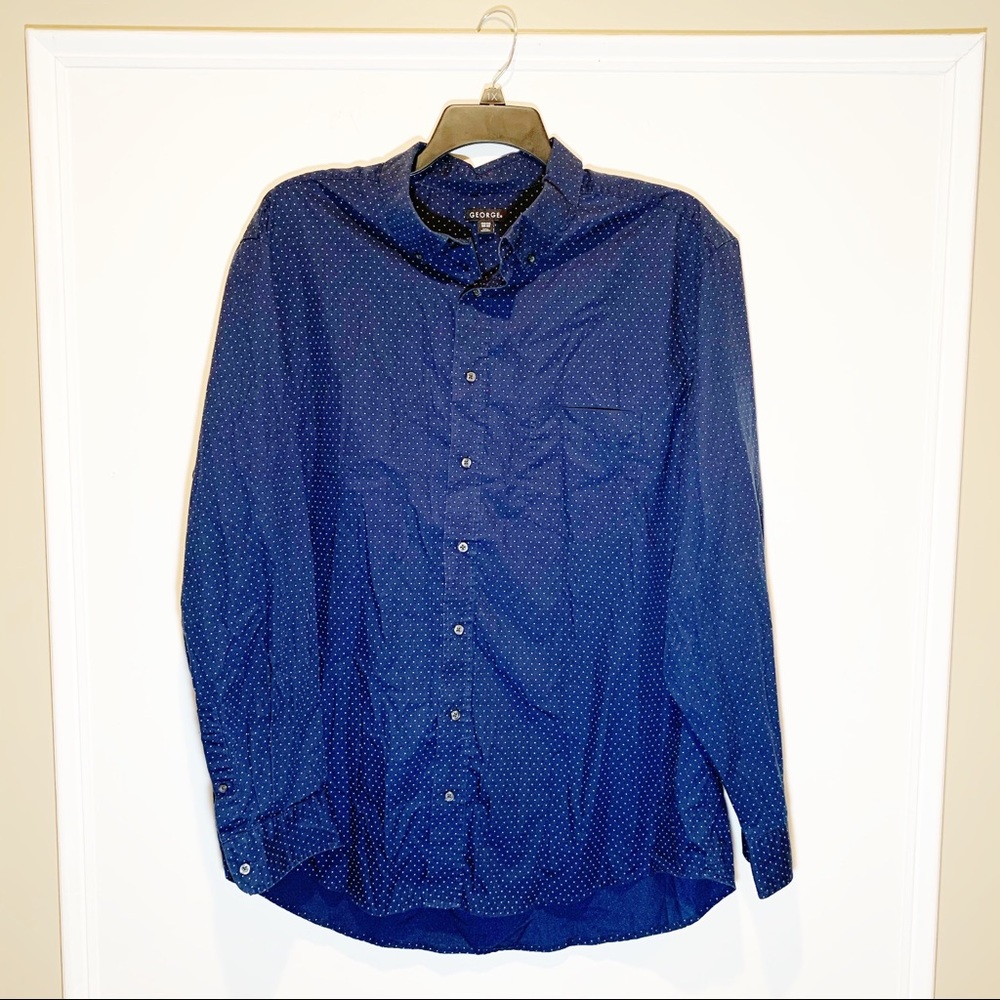 Men's George Plus Size Casual Button Down Shirt